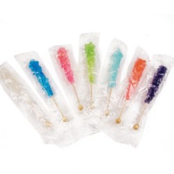 Assorted Rock Candy On Stick ( Wrapped) 